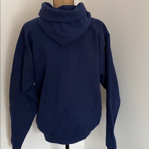 NEW Hanes Pullover Hoodie Sweatshirt Navy Mens M - Picture 3 of 4
